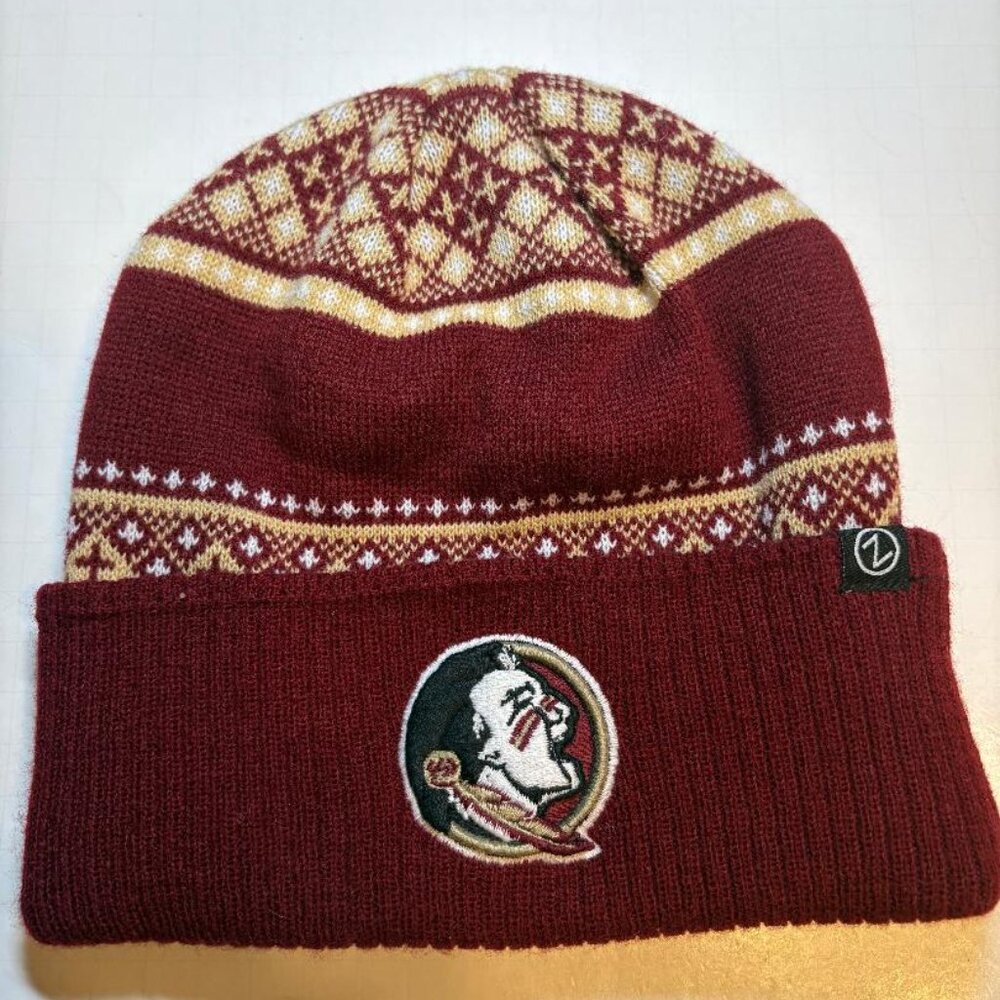 FLORIDA STATE SEMINOLES Unisex Winter Hat Beanie Zephyr Brand